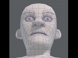 base mesh old man character v03 Modelo 3D