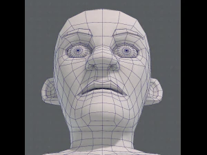 base mesh old man character v03 3D Model