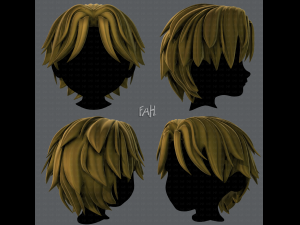 3d hair style for boy v33 3D Model