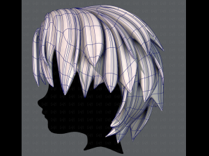 3d hair style for boy v33 3D 모델