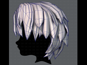 3d hair style for boy v33 3D 모델