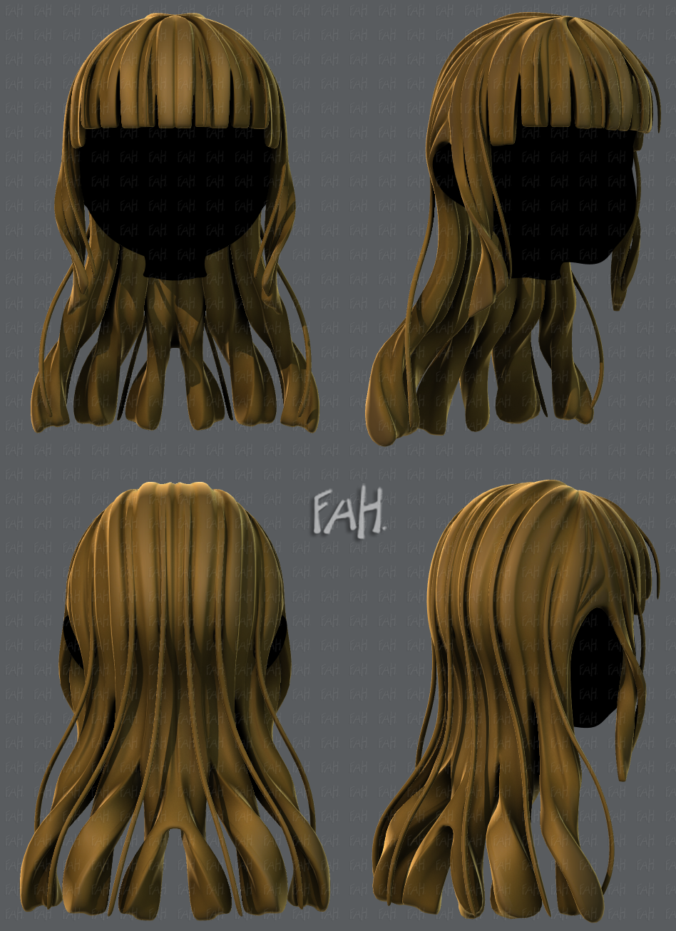 3d hair style for girl v34 3D Model in Other 3DExport