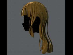 3d hair style for girl v34 3D मॉडल