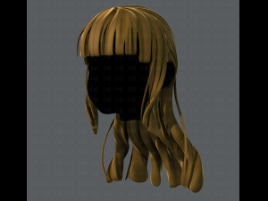 3d hair style for girl v34 3D मॉडल