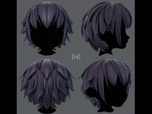 3d hair style for boy v34 3D Model