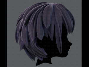 3d hair style for boy v34 Modelo 3D