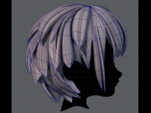 3d hair style for boy v34 Modelo 3D