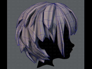 3d hair style for boy v34 Modelo 3D