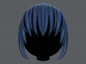 3d hair style for girl v35 3D 模型