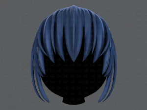 3d hair style for girl v35 3D Model