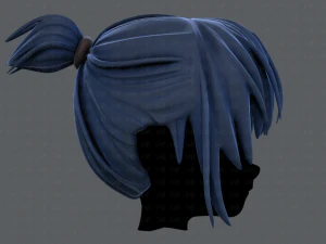 3d hair style for girl v35 3D Model