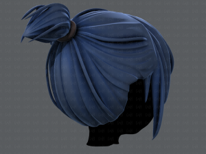 3d hair style for girl v35 3D 模型