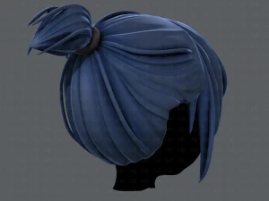 3d hair style for girl v35 3D Model