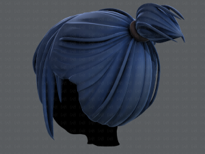 3d hair style for girl v35 3D 模型
