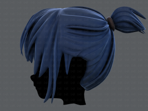 3d hair style for girl v35 3D 模型