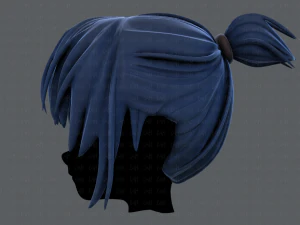 3d hair style for girl v35 3D Model