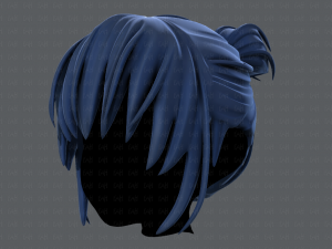 3d hair style for girl v35 3D 模型