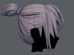 3d hair style for girl v35 3D Model
