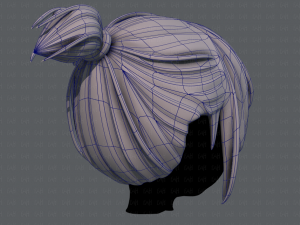 3d hair style for girl v35 3D 模型