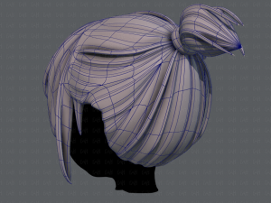 3d hair style for girl v35 3D 模型