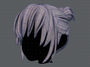 3d hair style for girl v35 3D 模型
