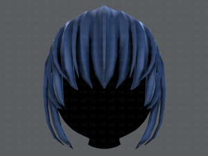 3d hair style for girl v35 3D 模型