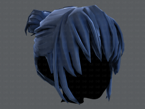3d hair style for girl v35 3D 模型
