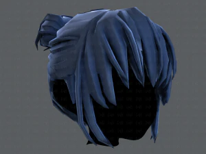 3d hair style for girl v35 3D Model