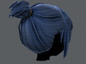 3d hair style for girl v35 3D Model