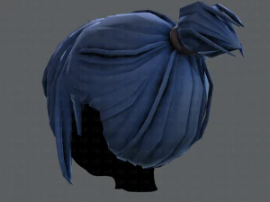 3d hair style for girl v35 3D Model