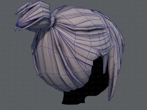 3d hair style for girl v35 3D Model