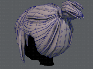 3d hair style for girl v35 3D 模型