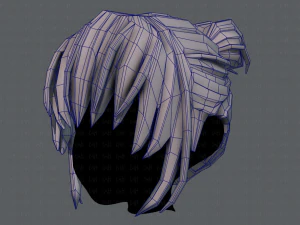 3d hair style for girl v35 3D Model