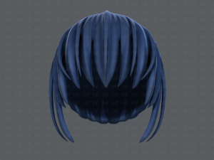 3d hair style for girl v35 3D 模型