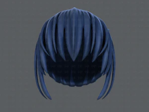 3d hair style for girl v35 3D Model