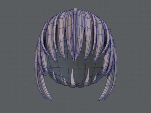 3d hair style for girl v35 3D Model