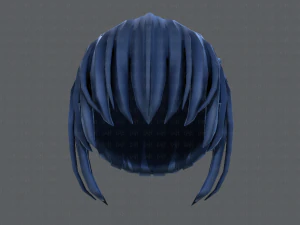 3d hair style for girl v35 3D Model