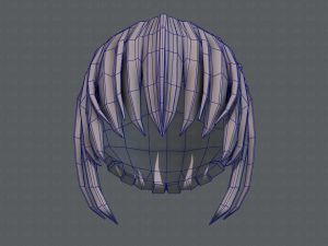 3d hair style for girl v35 3D 模型