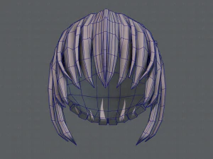 3d hair style for girl v35 3D Model