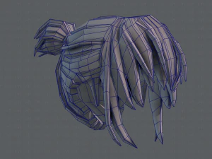 3d hair style for girl v35 3D Model