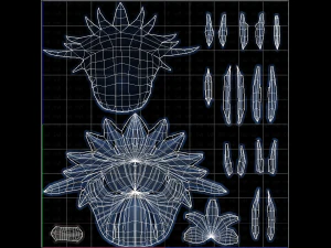 3d hair style for girl v35 3D Model