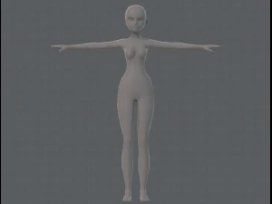 base mesh woman 11 3D Model