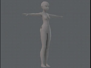 base mesh woman 11 3D Model