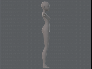 base mesh woman 11 3D मॉडल