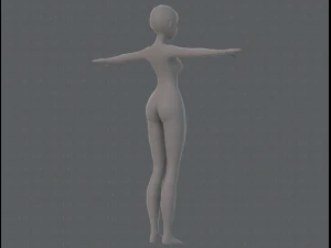 base mesh woman 11 3D Model