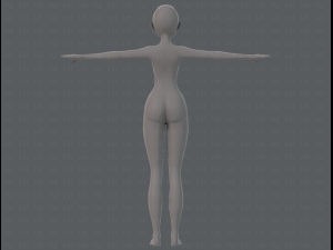 base mesh woman 11 3D मॉडल