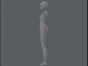 base mesh woman 11 3D मॉडल