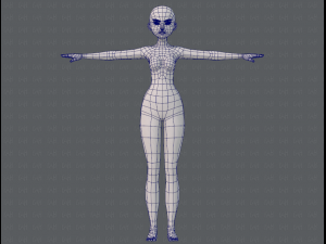 base mesh woman 11 3D मॉडल