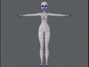 base mesh woman 11 3D Model