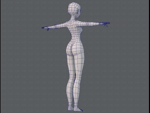base mesh woman 11 3D मॉडल